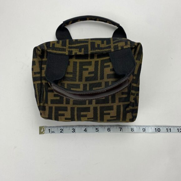 FENDI Zucca Mini Baguette Tote Bag Rare - Picture 14 of 14